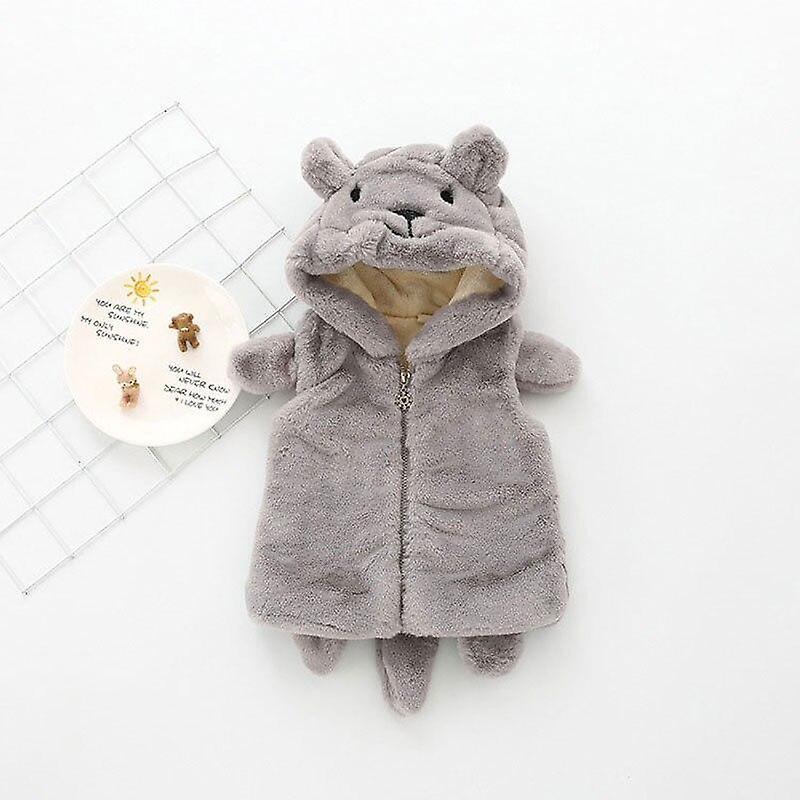 Slowmoose Casual Hooded Design, Winter Outwear For Babies gray 24M