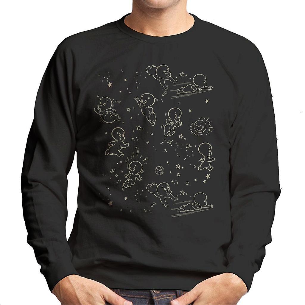 Casper The Friendly Ghost Night Stars Men's Sweatshirt Black XX-Large