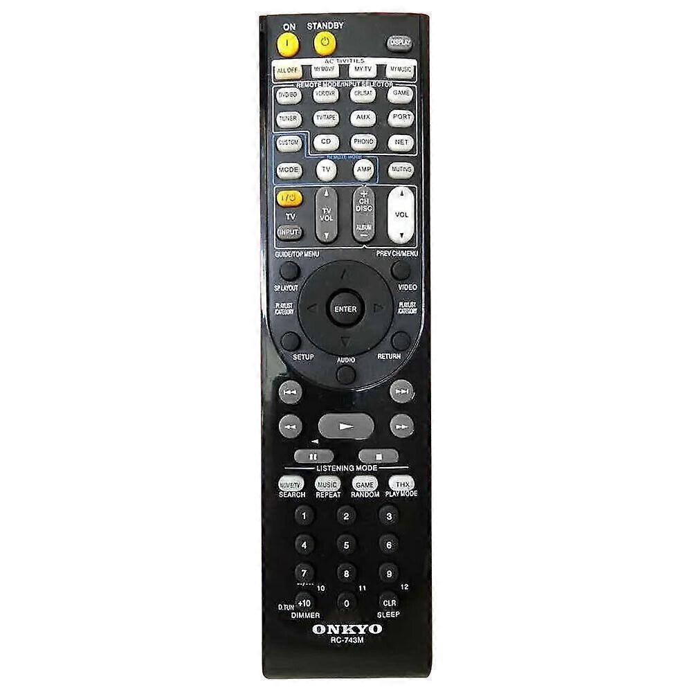 Redkid New RC-743M For ONKYO AV Audio Video Receiver Remote Control  RC-736M TX-SR707