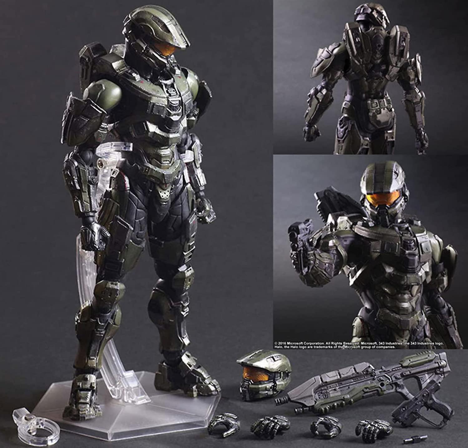 Island Game Play Arts Kai Halo 5 Guardians No.1 Master Chief Movie Pvc Action Anime Figures Toy Anime Collection Model Toy 27cm