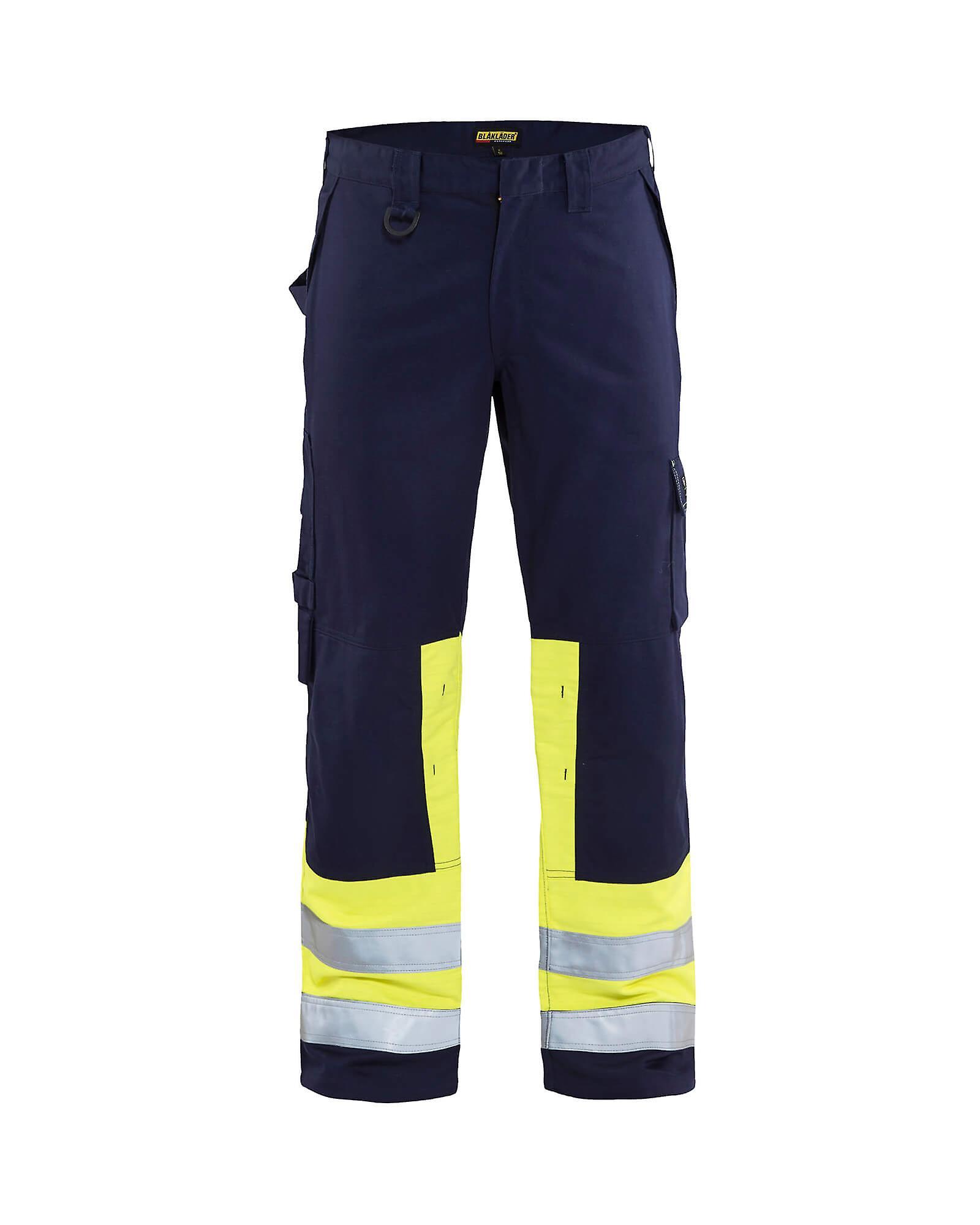 Blaklader 1478 work trousers multinorm - mens (14781514) Navy blue/yellow