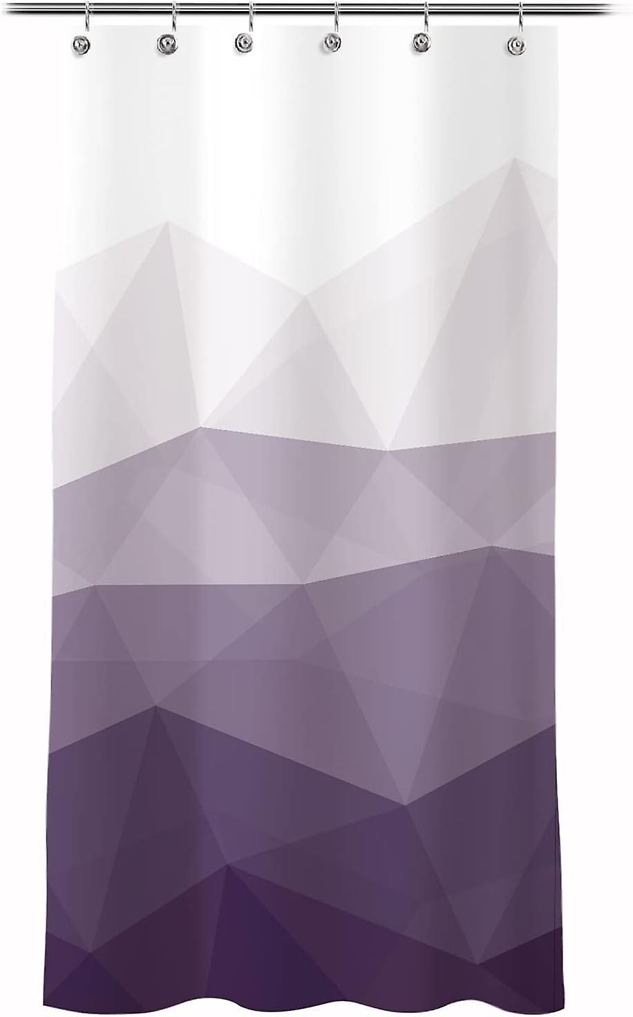 Heytea Popular Shower Curtains, Gradient Purple Fabric Shower Curtains For Bathroom Decor, Modern Bathroom Curtains, Purple