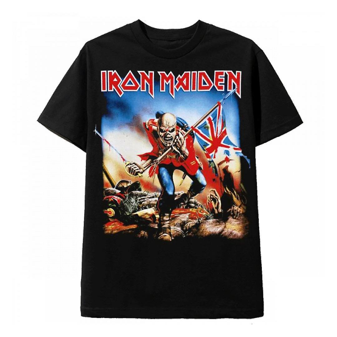 RockShark Vintage Rock Black T Shirt Iron Maiden The Trooper 2 M