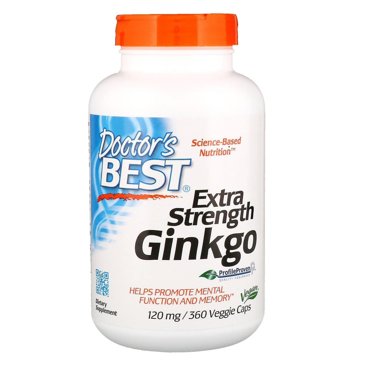 Doctor's Best, Extra Strength Ginkgo, 120 mg, 360 Veggie Caps