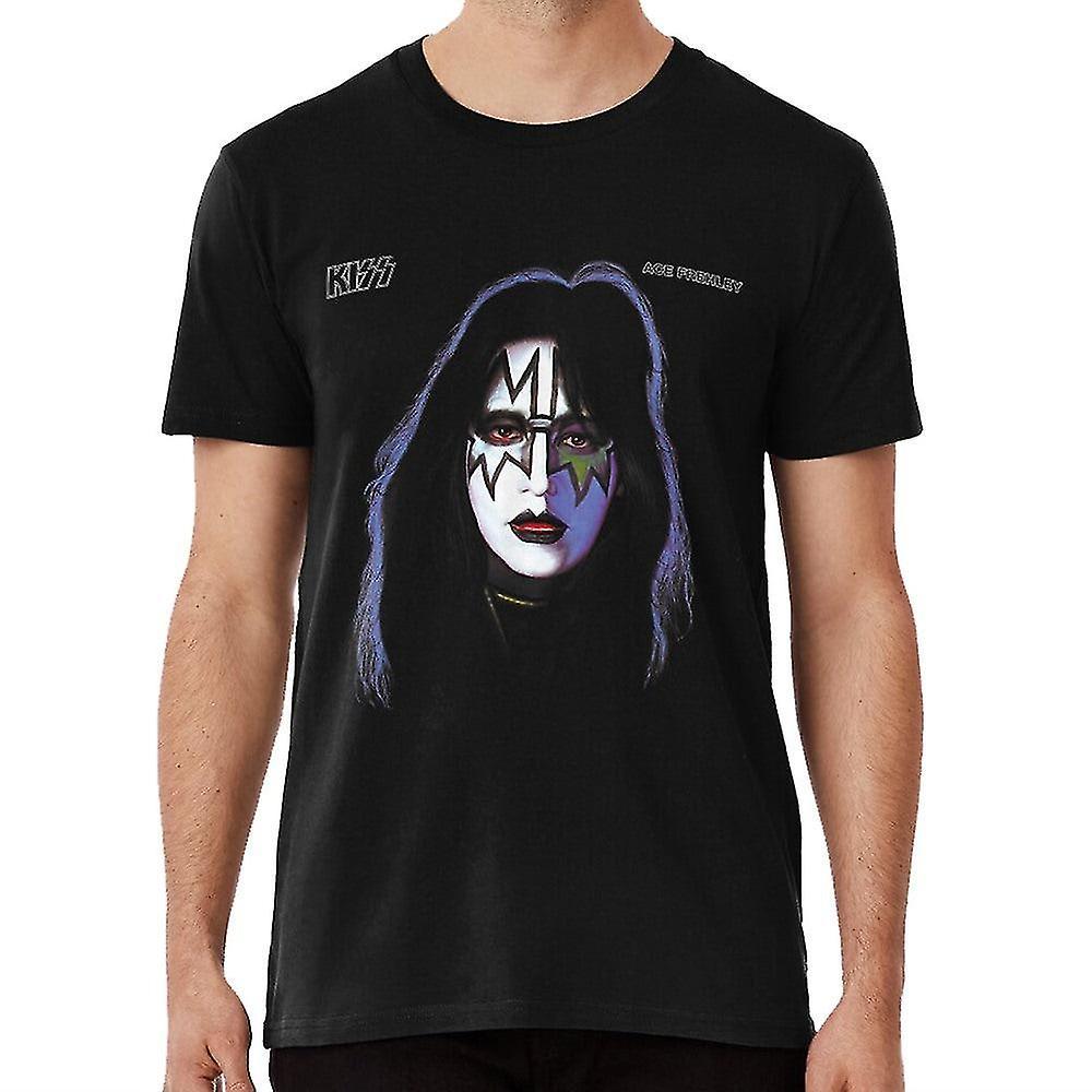 Gildan 1978 Ace frehley t-shirt kiss lovegun kiss band Black M