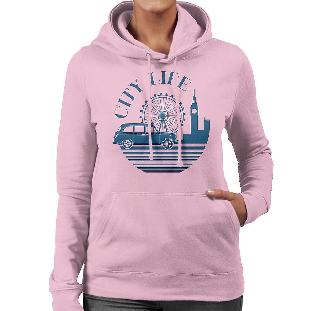 London Taxi Company City Life Women's Hooded Sweatshirt Light Pink Small