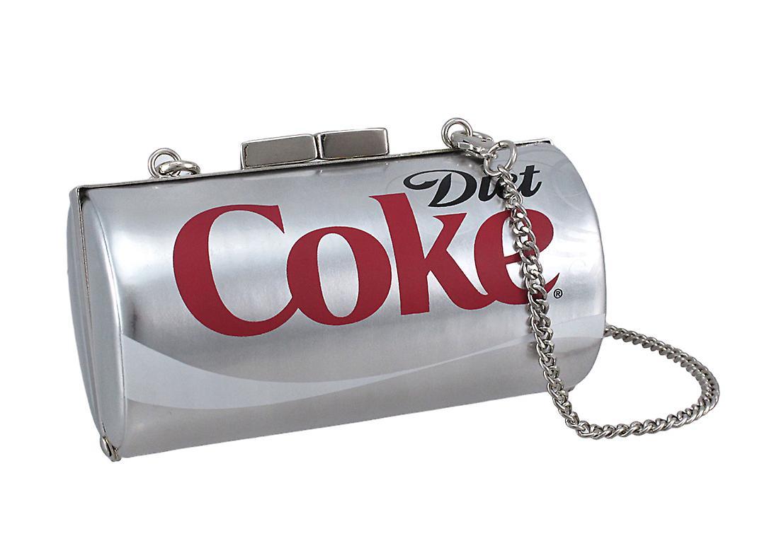 Licensed Diet Coke Can Evening Bag Coca-Cola Clutch Silver Small