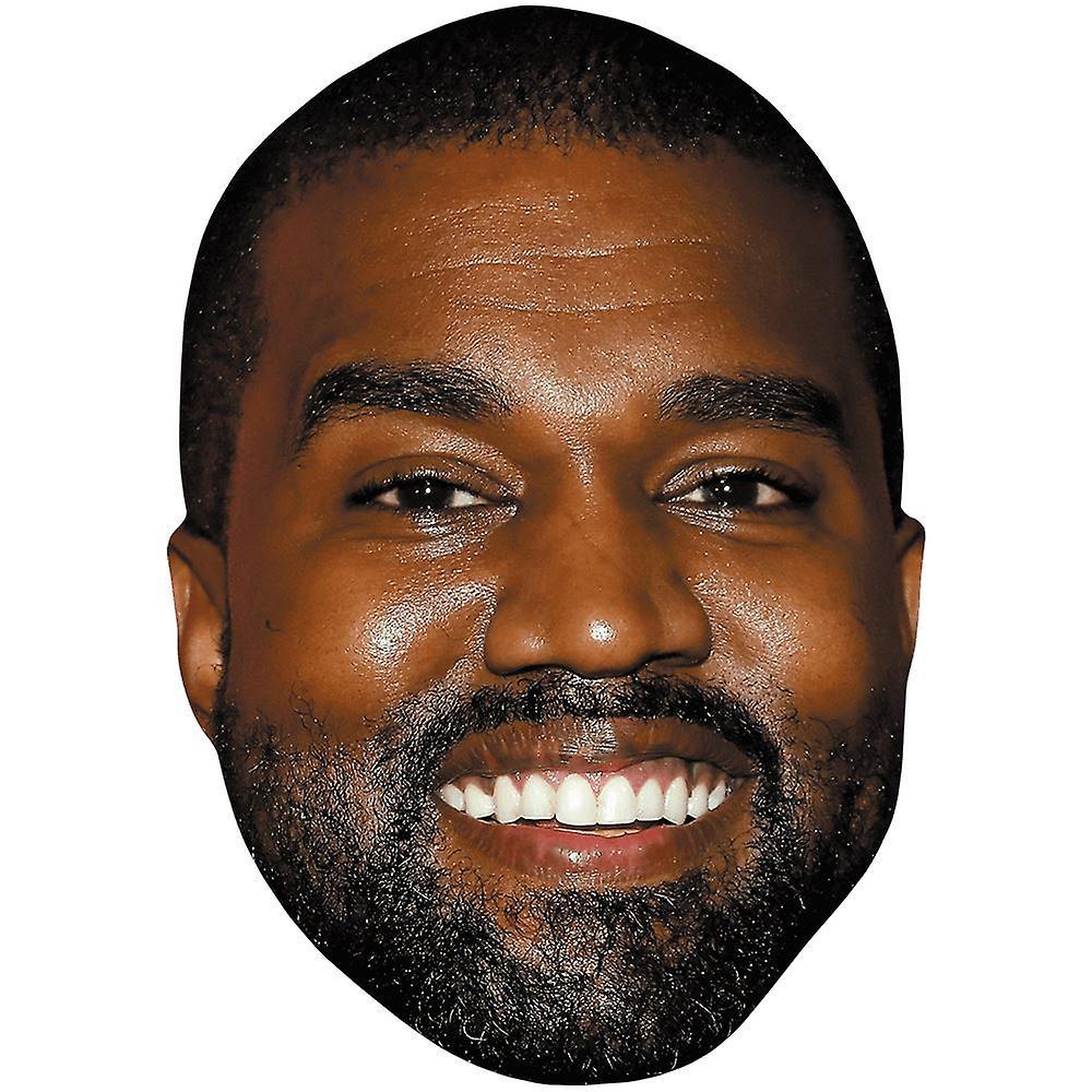 Celebrity Cutouts Kanye West (Smile) Celebrity Mask, Flat Card Face