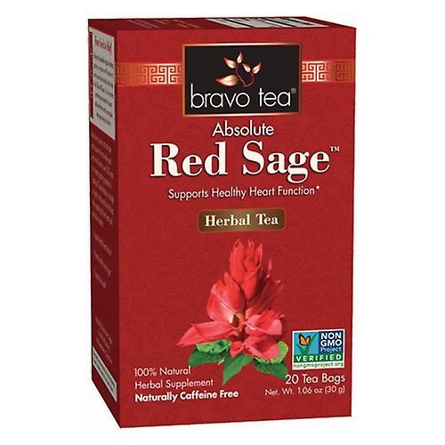 Bravo Tea & Herbs Red Sage Root Tea, 20 Bags (Pack of 1)