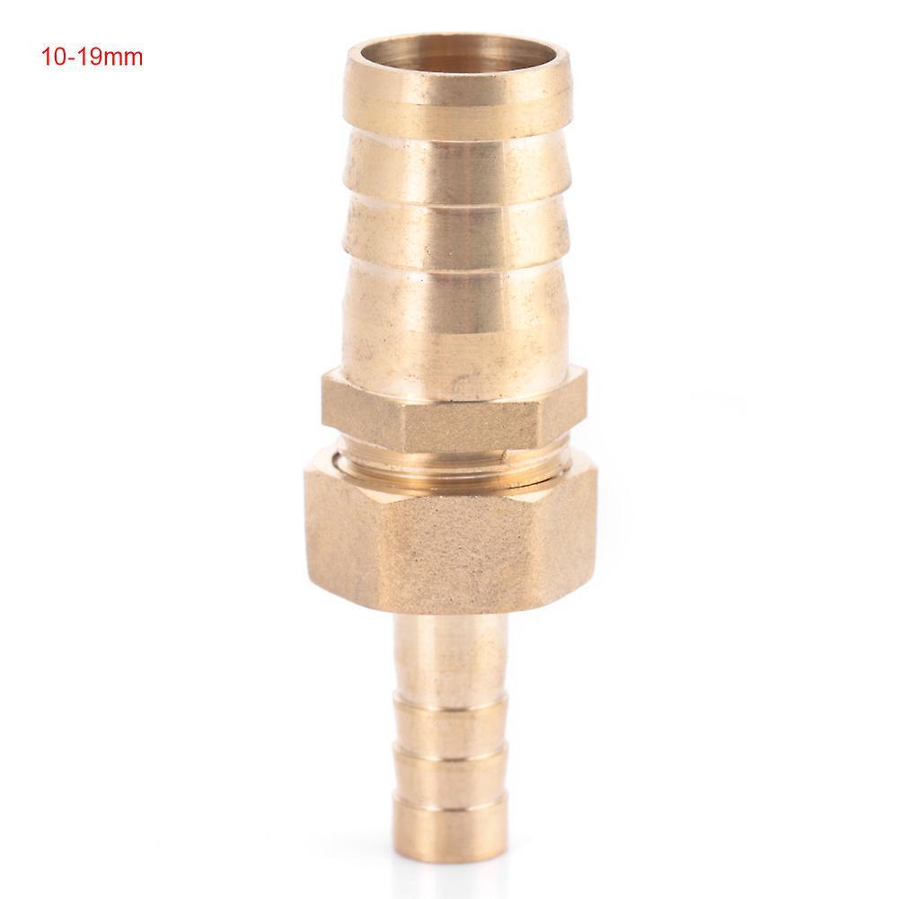 Moselota Brass Hose Fitting 10mm-16/19/25mm Brass Barb Tail Reducer Reducing Plug Connector[10--19mm]