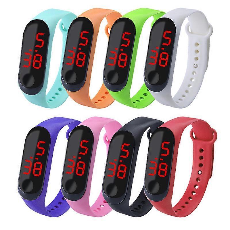 New Watch Digital Led Sport Wrist Watch Unisex Boys Girls Kids Mens Women Gift SKY BLUE