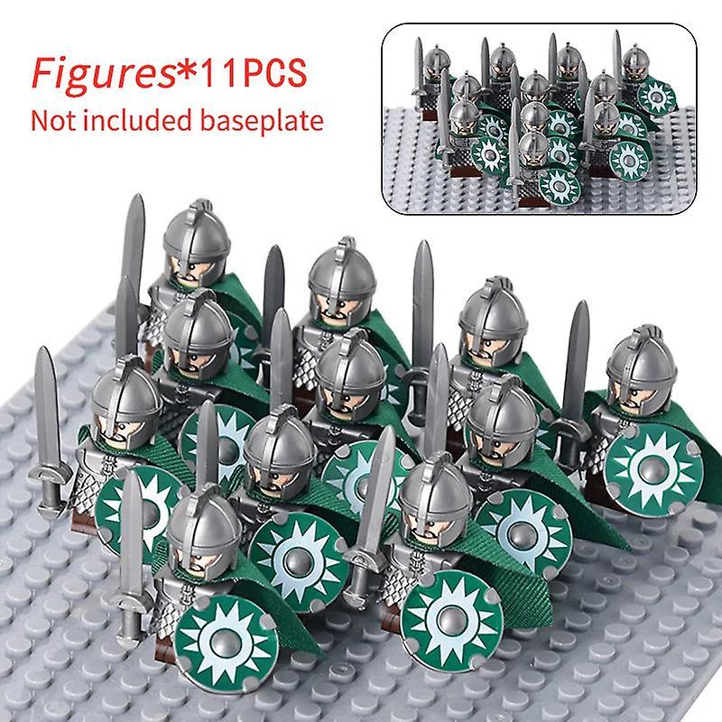 Moc medieval dwarf warrior elves knights lotr figures building blocks accessories armor shield weapon diy toys for children gift Stytle 33