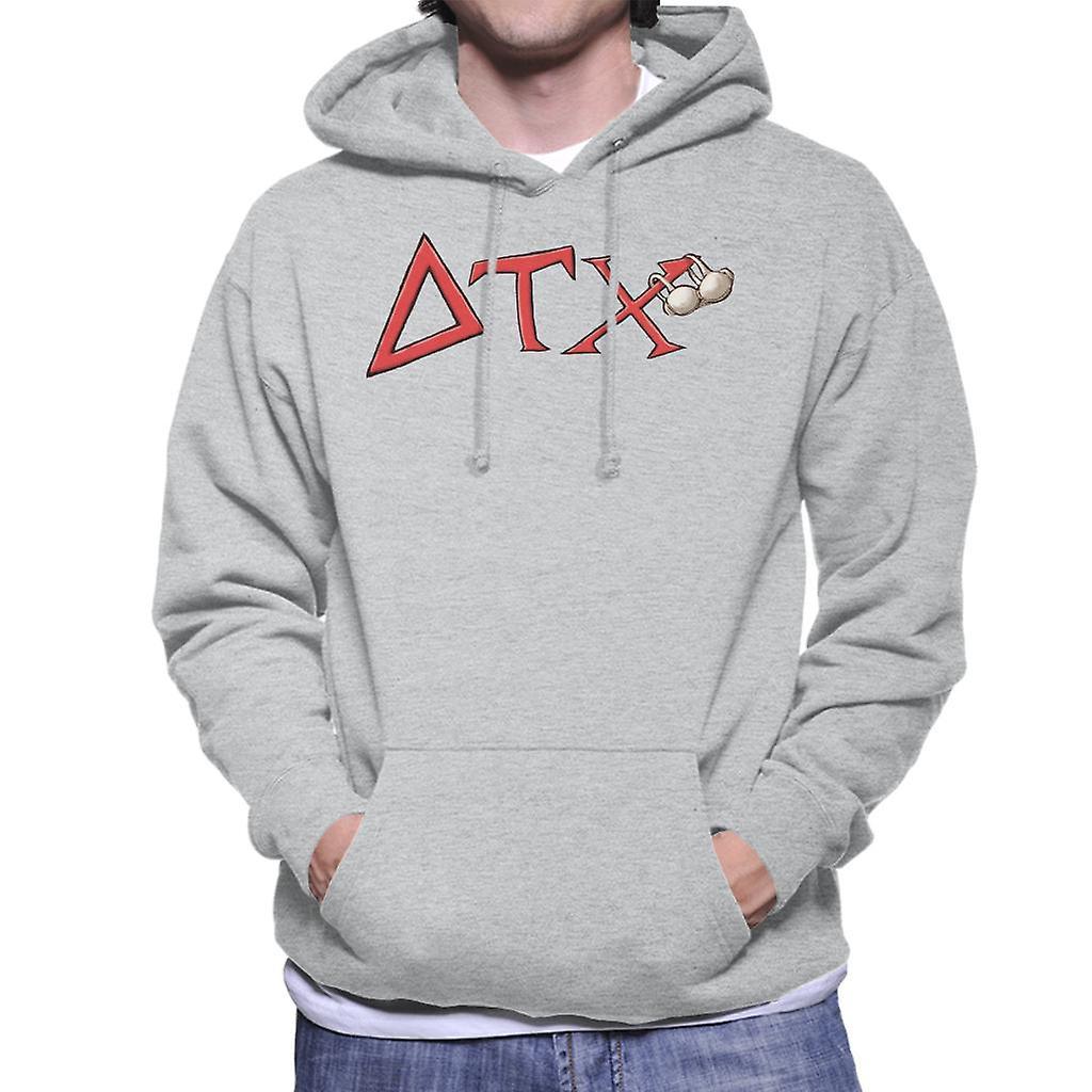 Animal House DTX Red Logo Men's Hooded Sweatshirt Heather Grey XX-Large