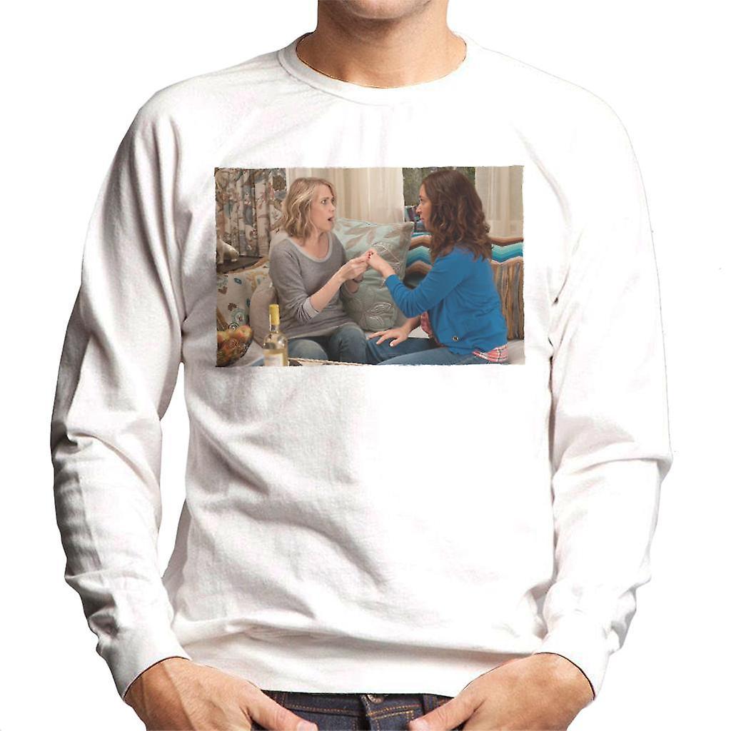 Bridesmaids Annie And Lillian Reveals Engagement Men's Sweatshirt White Medium