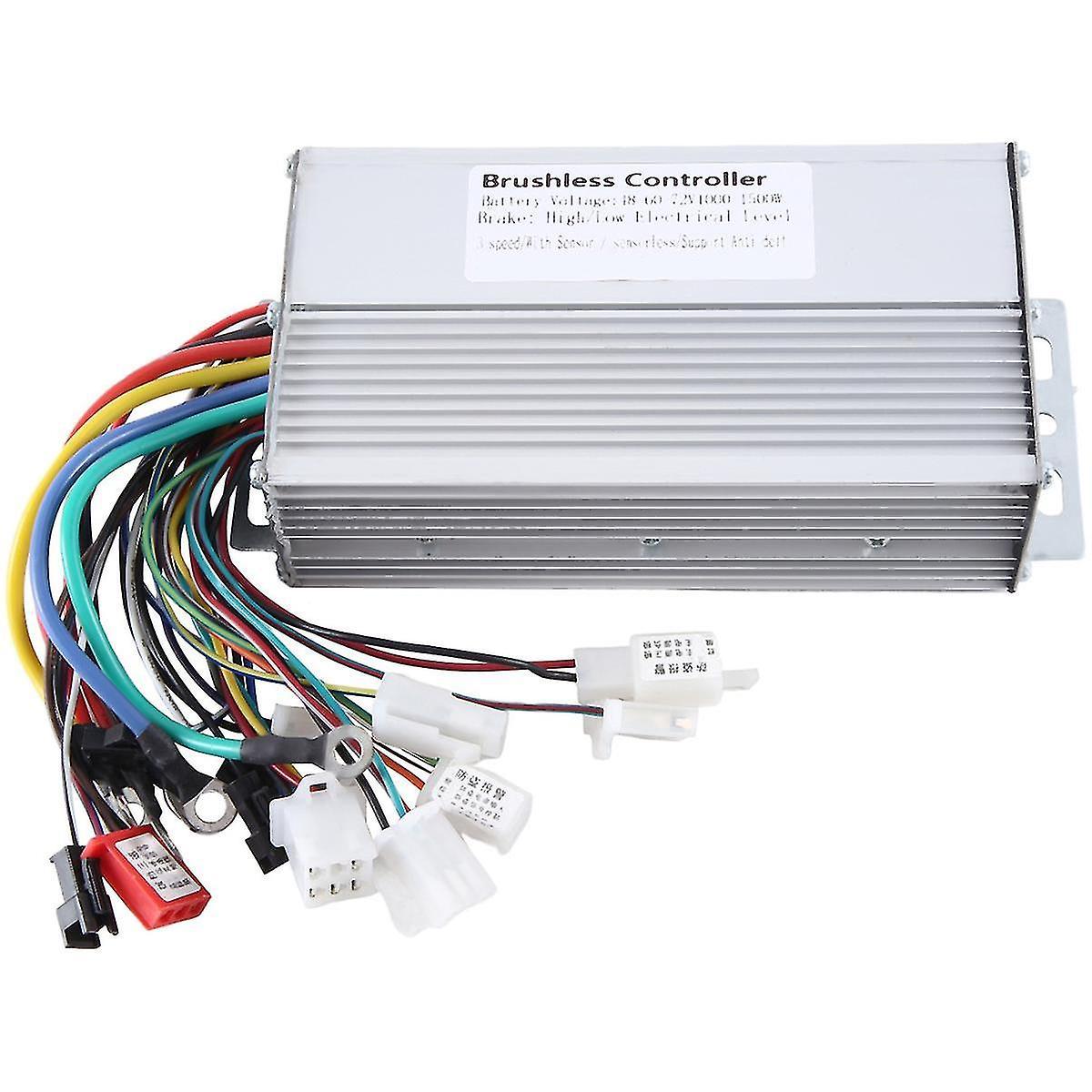 48V 60V 64V 72V 1000W 1500W Electric Controller 12 Tube Dual Mode E-Bike Brushless Controller Speed Motor