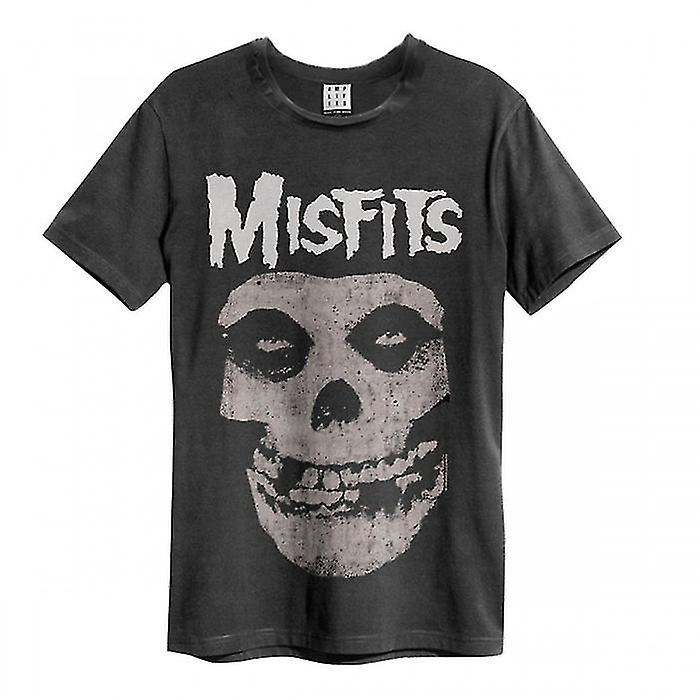 Amplified Unisex Adult Crew Misfits T-Shirt Charcoal S