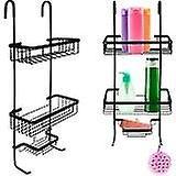 Ruhhy Hanging Shower Shelf - Black