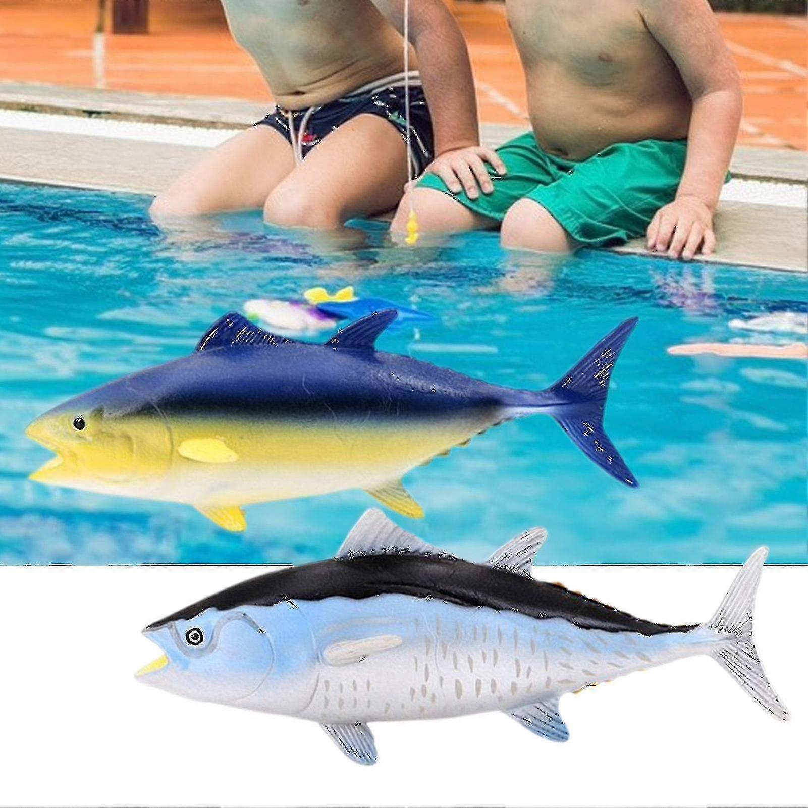 Bluefin Tuna Figure Realistic Shape Solid Model Educational Toy Simulation Marine Life Fish Figures Model Toy Kids Toy XiXi