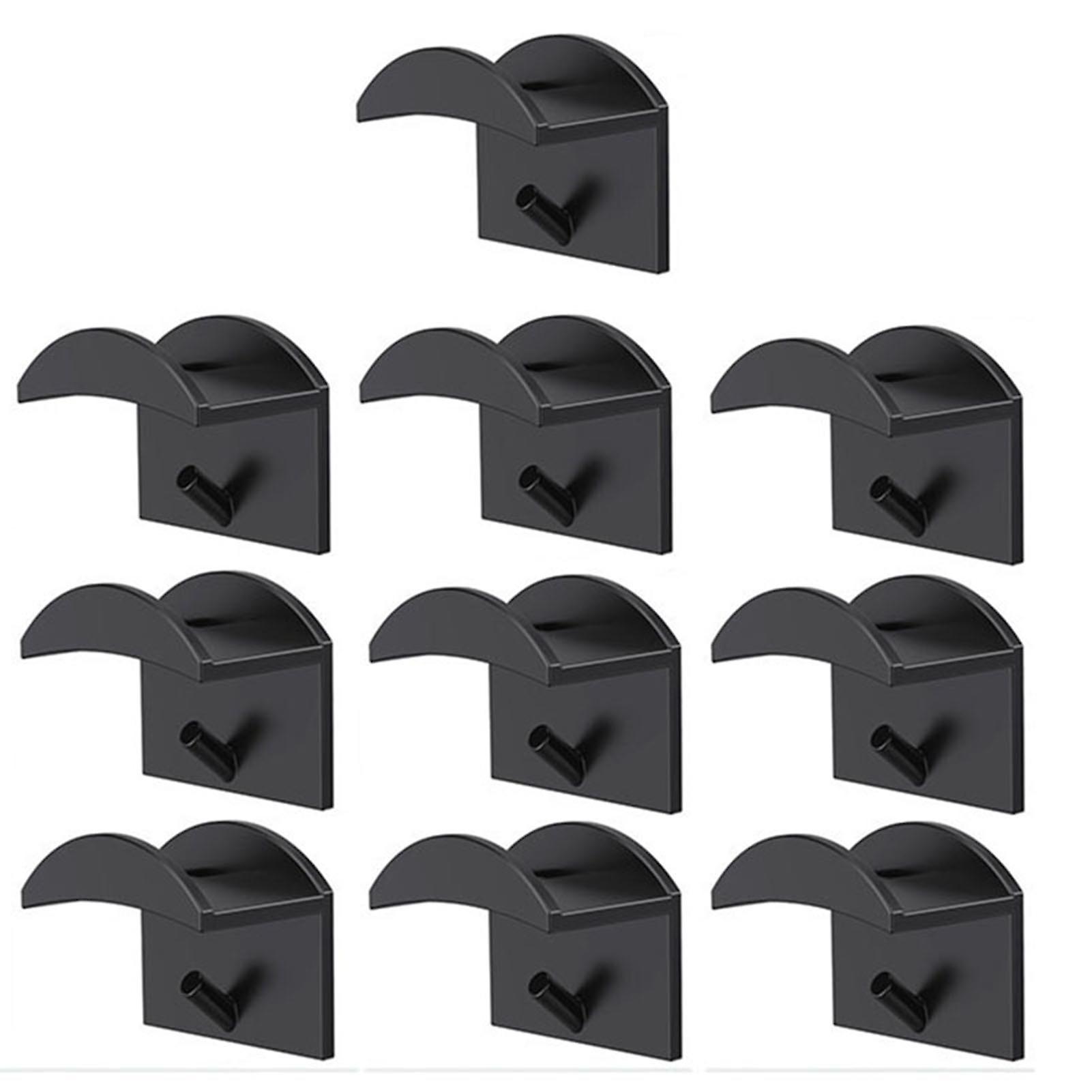 Brawdress Wall Mount Hat Hook Punch-free Adhesive Baseball Cap Holder For Home Bedroom New Black