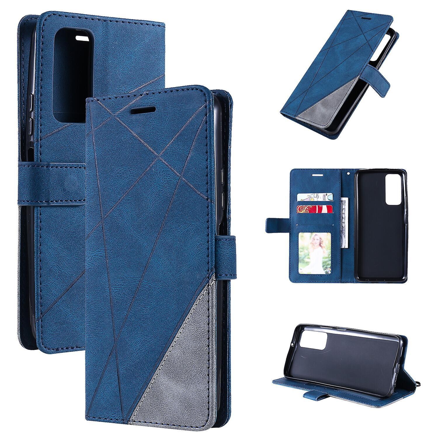 Gangxun Case for Huawei P smart 2021 Leather Magnetic Folio Cover with Card Holder Compatible with Huawei P smart 2021 Blue