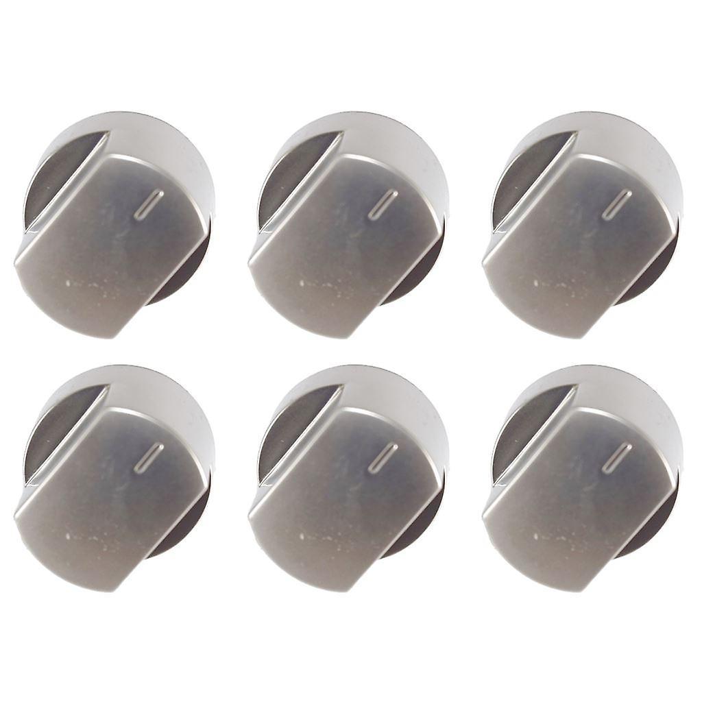 Ufixt Silver Replacement Compatible Cooker Oven Control Knob For Belling Stoves New World x 6