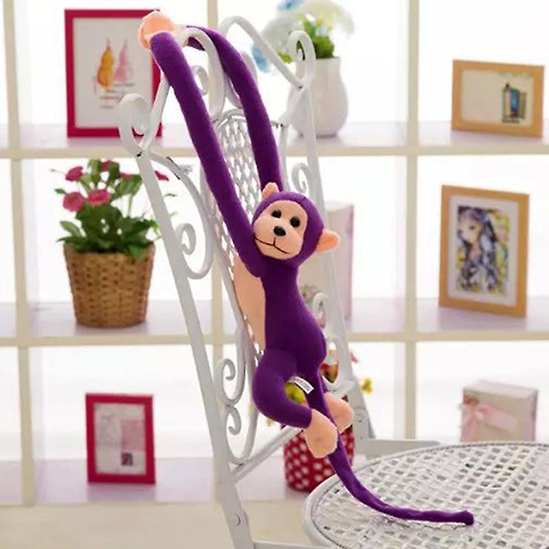 Unbrand 60cm Long Arm Tail Monkey Plush Animal Toy Decoration Valentine's Day Gift Purple