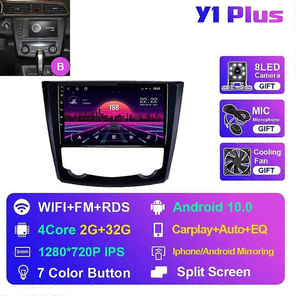 Redkid Car Stereo Radio for Renault Kadjar 2015-2019 Autoradio Multimedia Carpaly Auto Radio DVD GPS Navigation Video Player Y1 Plus 2G 32G B