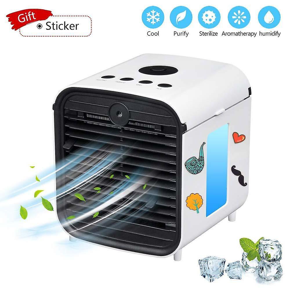 unbrand Portable Air Conditioner, Usb Air Cooler, Humidifier Purifier, Desktop Mini Cooling Fan, Personal De