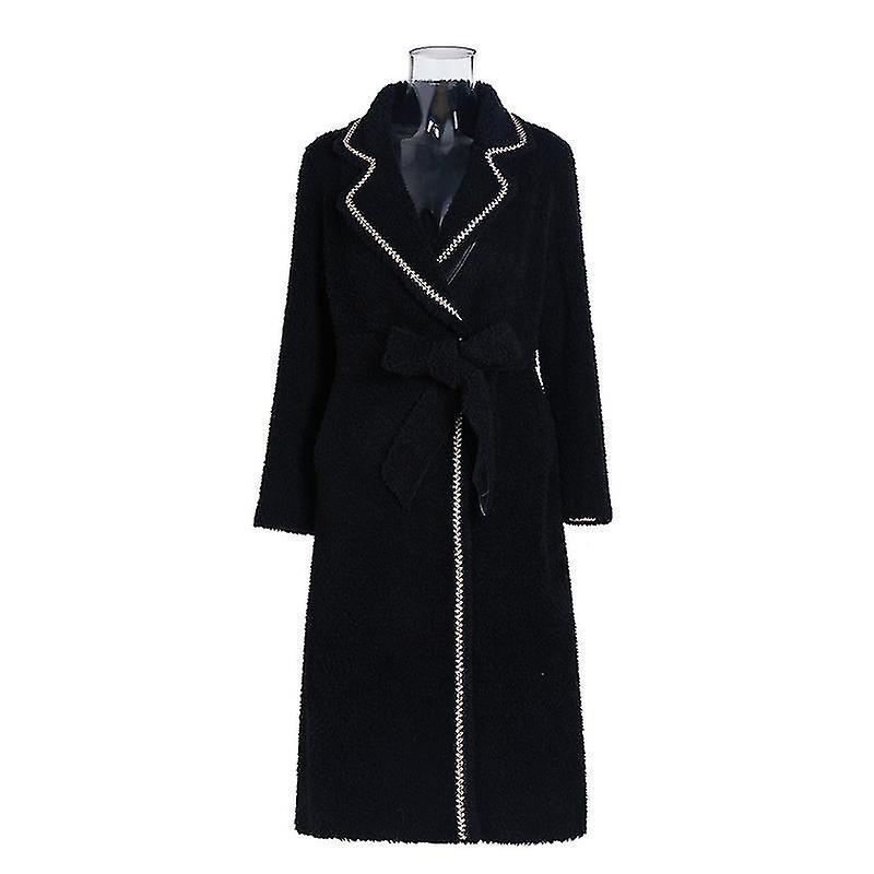 Witdreamer Womens Wool Coat Lapel Collar Coat Overcoat Et Outwear XL