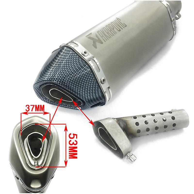 Roobeki Universal Motorcycle 51mm 60mm DB Killer Exhaust Modified Muffler Insert Baffle Silencer Noise Sound Eliminator Stainless Steel I