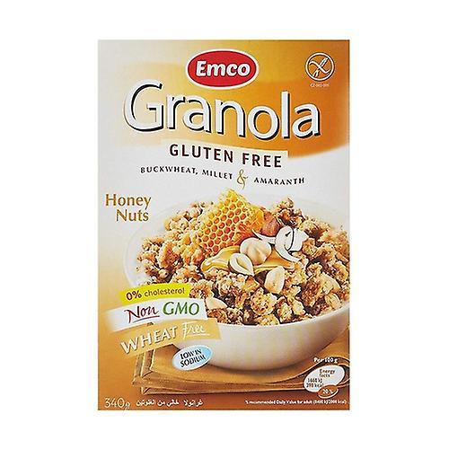 Emco Granola muesli honey nuts gluten free 340 g (Hazelnut - Honey - Almond)