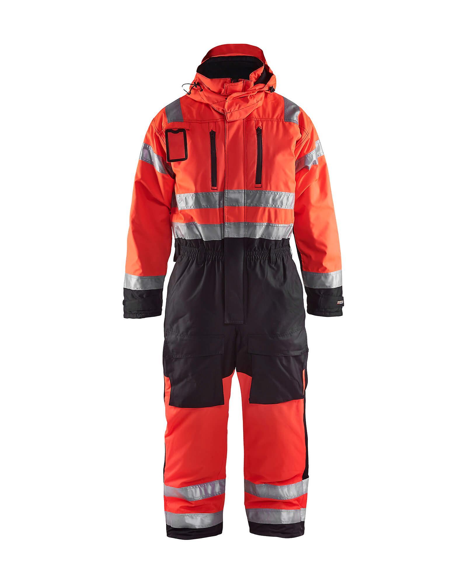 Blaklader 6763 hi-vis winter overalls - mens (67631977) Red/black 39s