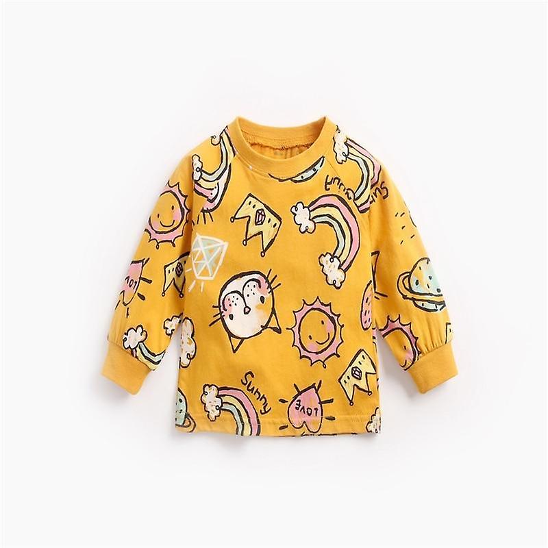 Slowmoose Cartoon Print, Cute Pullover Yellow 12M