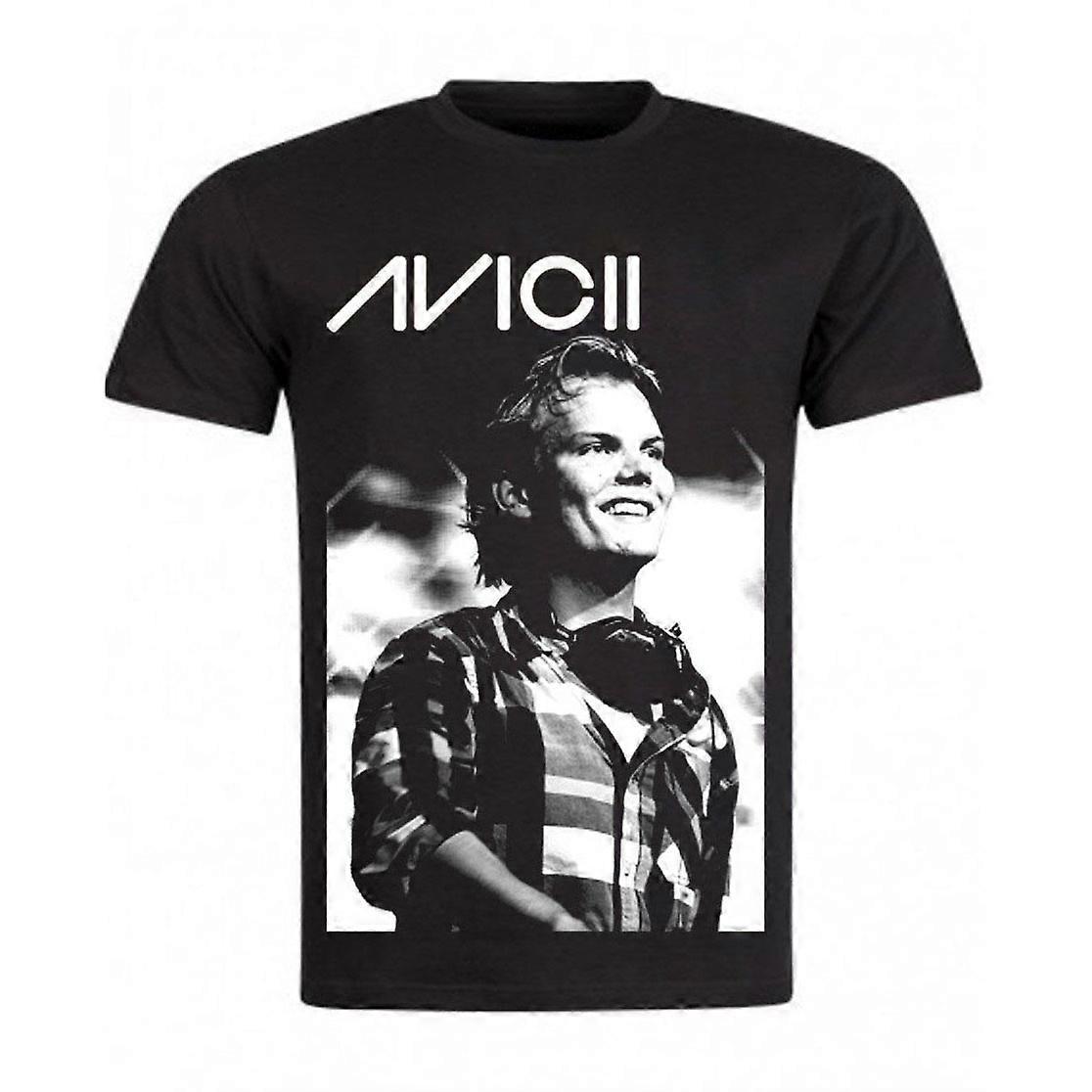 RockShark Avicci T-Shirt Noir Avicii Smile Black XXXL