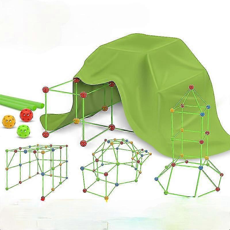 West&month DIY Construction Fort Building Kits For Kids Building Fortress Building Castles Tunnels Play Tent Toys For Girls Boys Type B