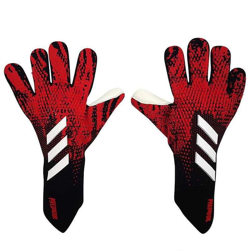 Exsha Goalkeeper Gloves Premium Quality Football Goal Keeper Gloves Finger Protection black red 6