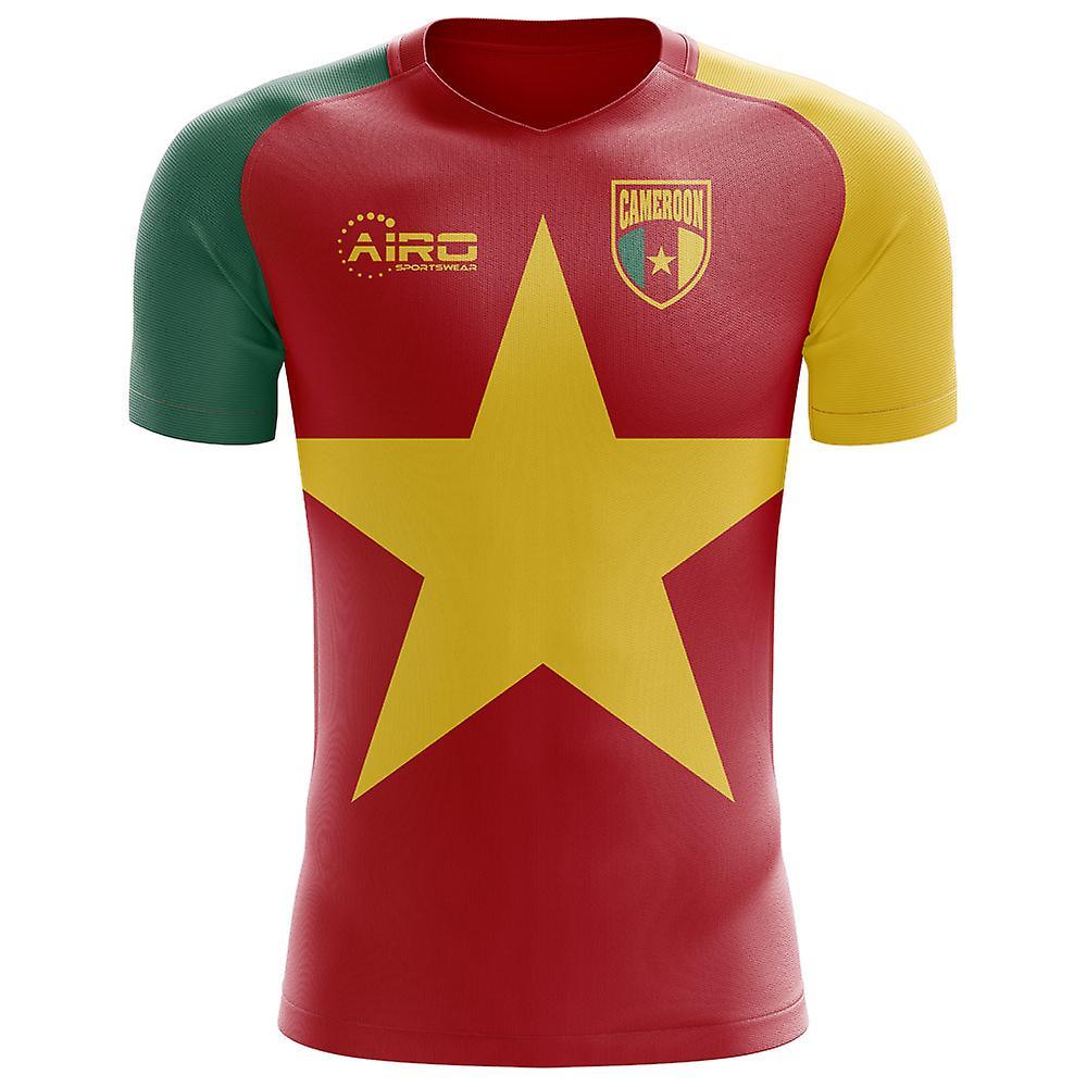 Airo Sportswear 2024-2025 Cameroon Flag Concept Football Shirt Red L