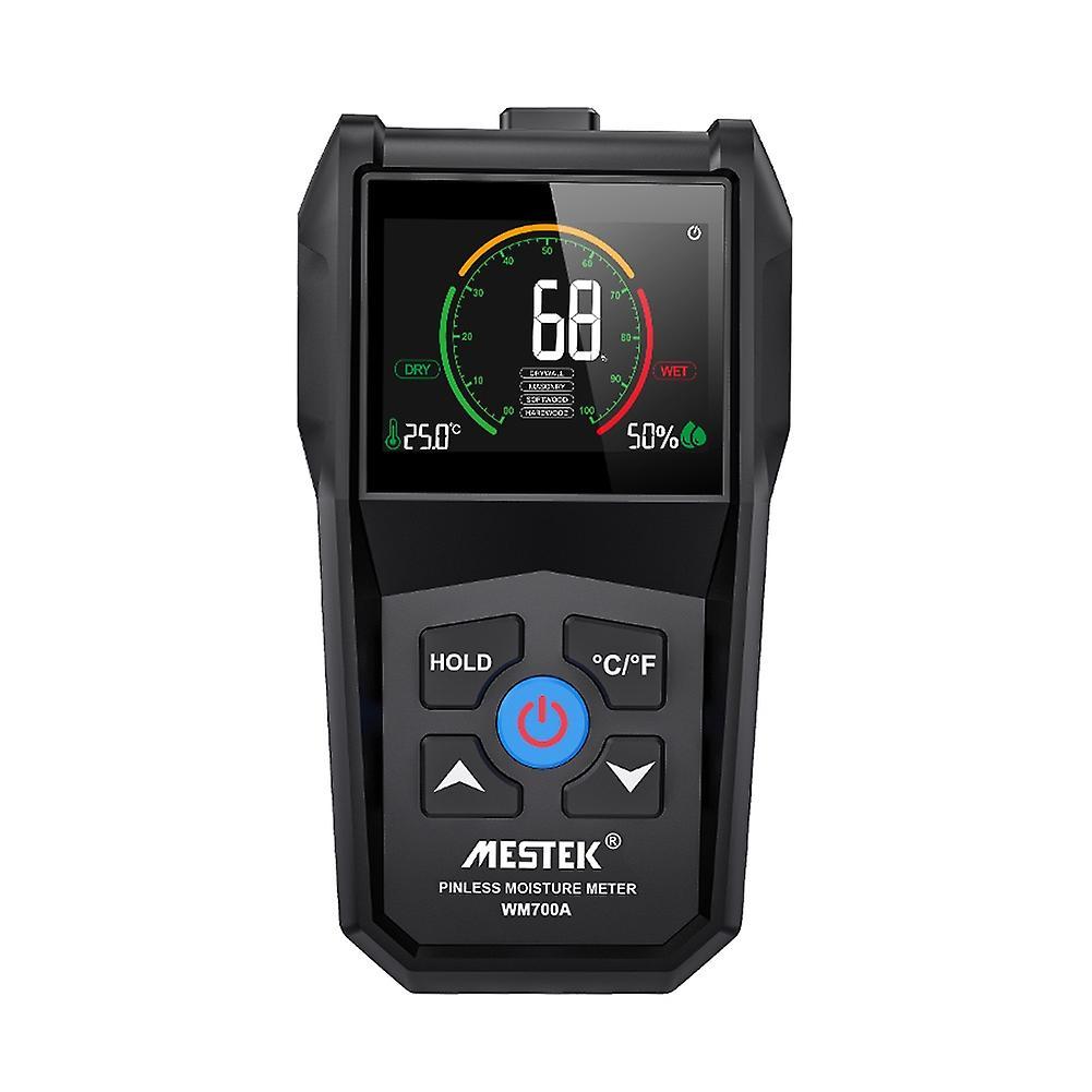 MESTEK Full Angle Inverted Display Screen Non-destructive Inductive Wood Moisture Meter Environmenta