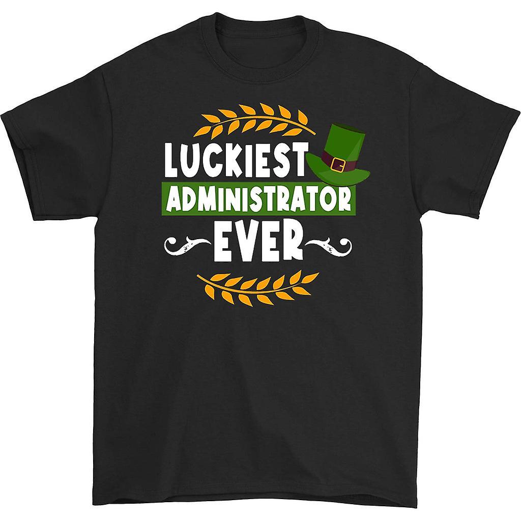 HISHARK Luckiest Administrator Ever T-shirt Black XXXL