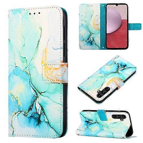 Mycase For Samsung Galaxy A15 PT003 Marble Pattern Flip Leather Phone Case LS003