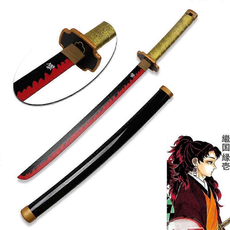 Redkid 80CM Demon Slayer Katana Anime Sword Cosplay Weapon Prop Zenitsu Katanas Tanjiro Kimetsu no yaiba Kyoujurou toy Swords Yoriichi 80