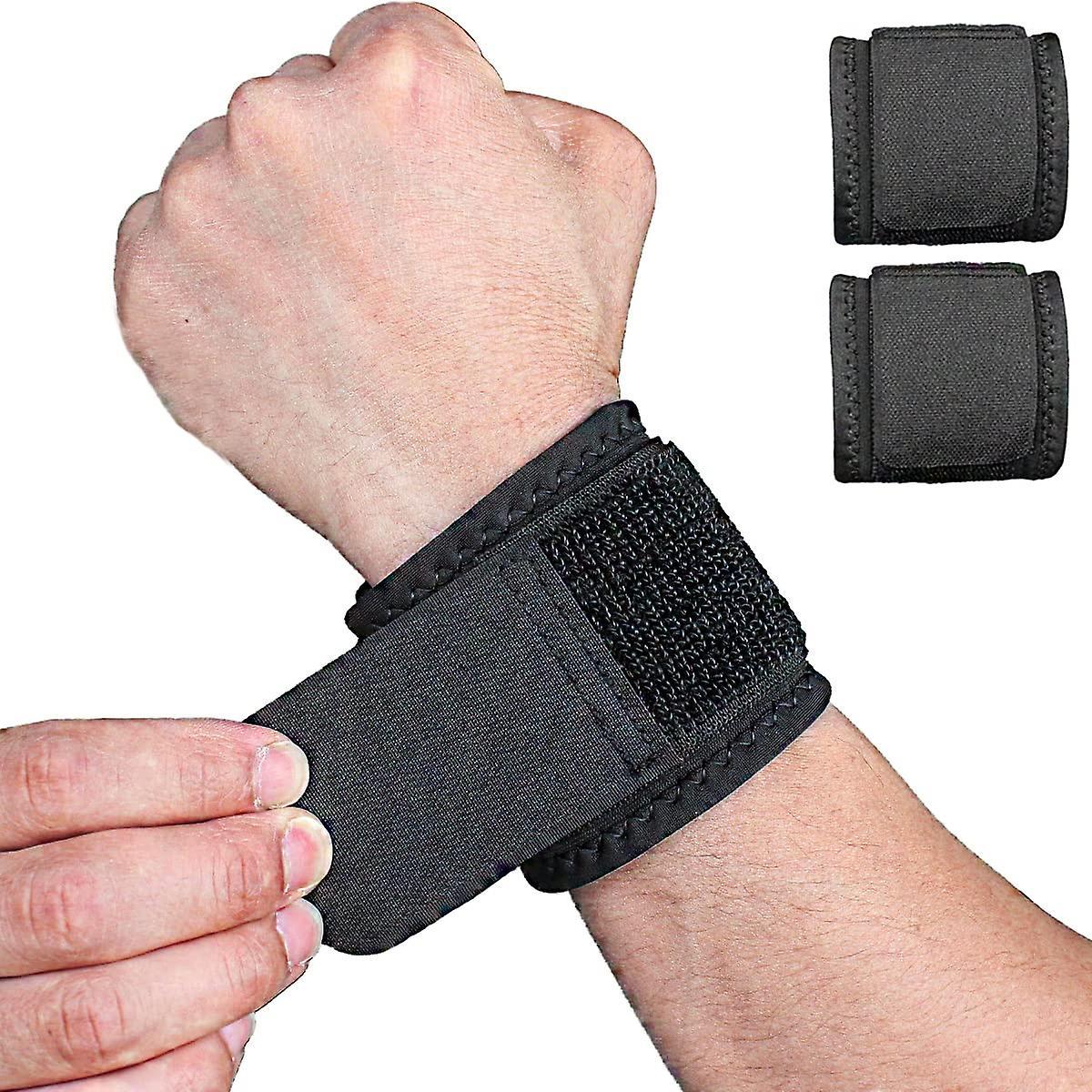 Heytea 2 Pack Wrist Brace Adjustable Wrist Support Wrist Straps For Fitness Weightlifting, Tendonitis, Carpal Tunnel Arthritis, Wrist Wraps Wrist P...