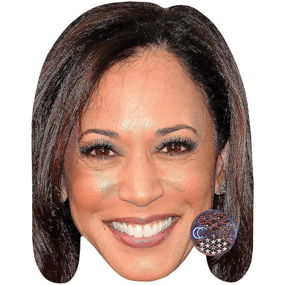 Celebrity Cutouts Kamala Harris (Smile) Celebrity Mask, Flat Card Face