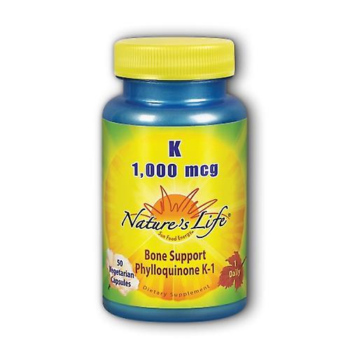 Nature's Life K-1 Phylloquinone,1000 mcg ,50 vcaps (Pack of 1)