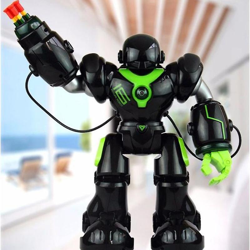 Redkid Intelligent Voice Control RC Battle Robot Remote control Robot Toy Dancing singing Launch Missiles RC Robot Toy Playing   gifts Green