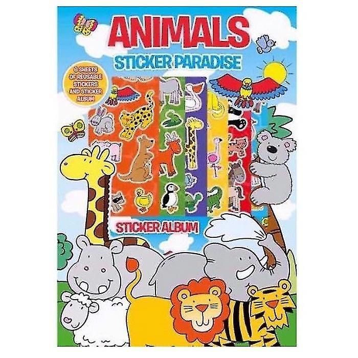 Generic Paradise Animals Stickers Multicoloured One Size