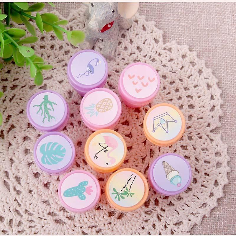 Slowmoose Cute Cartoon Pattern-rubber Stamp 10Pcs Birds