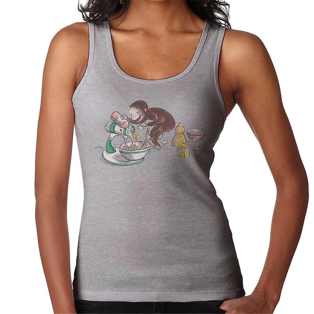 Curious George Cooking Women's Vest Heather Grey Medium