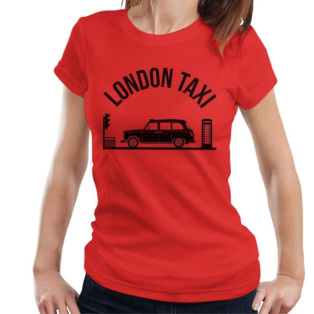 London Taxi Company TX4 At Traffic Lights Women's T-Shirt Red Small