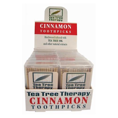 Tea Tree Therapy  Toothpicks Cinnamon,Cinnamon ,100 Count (Pack of 1)